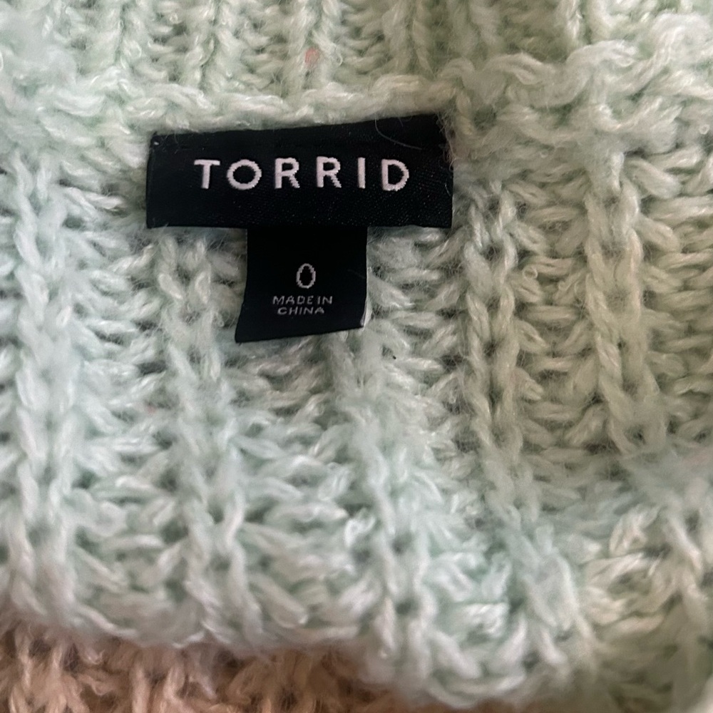 Torrid Light Green Knit Sweater - Picture 5 of 7